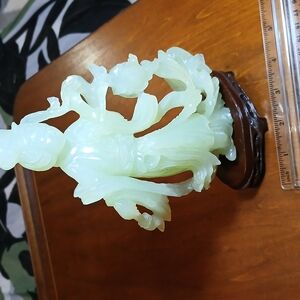 Elegant Jade Green Sculpture